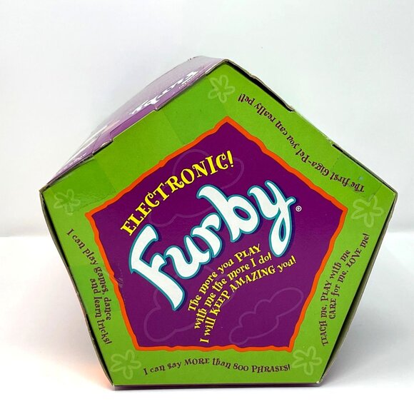 Furby Gorilla Black Brown Gray Eyes Original‎ 1999 Vintage Factory Sealed NWB - Picture 6 of 7